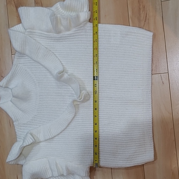 Glamorous women's size 6 white/beige knit sweater - Picture 5 of 5